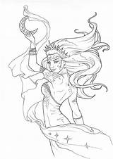 Coloring Pages Goddess Adult Night Nyx House Justice Book Drawings Scales Colouring Fairy Books Adults Oh Color Sheets Printable Goddesses sketch template