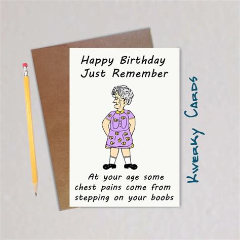 Funny Adult Card Funny Birthday Card Birthday Card For Her Etsy