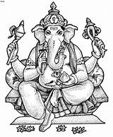 Ganesh Ganesha Coloring Inde Bouddha Shree Gallery6 Printablecolouringpages 4to40 sketch template