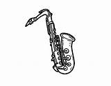 Saxofone Tenor Sassofono Tenore Saxophone Colorare Disegno Coloringcrew Pintar Musica Acolore sketch template