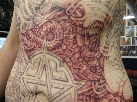 star tattoos stomach