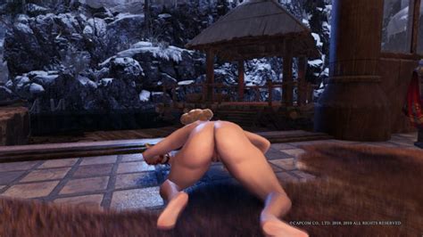 monster hunter world nude mod jiggles in the freezing cold sankaku
