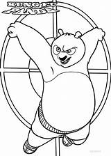 Panda Fu Kung Coloring Pages Printable Kids sketch template