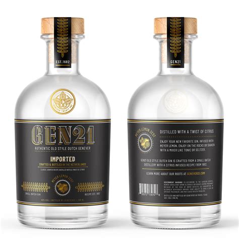 jess paley genever gin packaging
