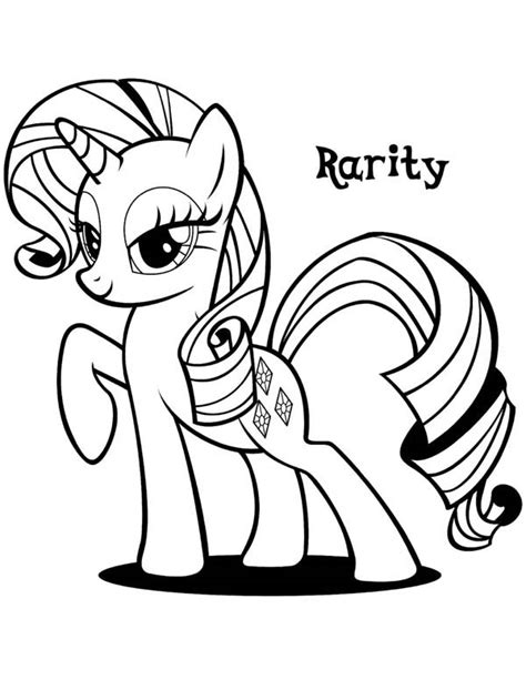 rarity    pony coloring page coloring sky