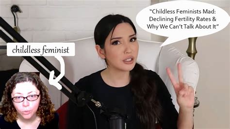 lauren chen childless feminists declining fertility reaction commentary youtube