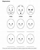 Feelings Preschooler Intervention sketch template