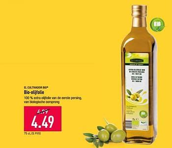 el cultivador bio olijfolie en promotion chez aldi