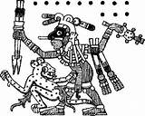 Aztec Goddesses Mixcoatl sketch template
