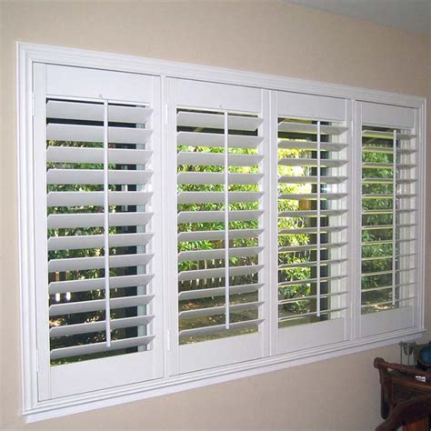modern adjustable plastic pvc shutter plantation casement window