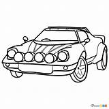 Stratos Lancia Retro Cars sketch template