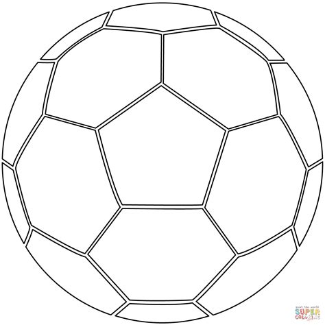 soccer ball coloring page  printable coloring pages