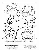 Coloring Pages Personalized Name Print Into Printable Kids Valentine Names Say Custom Birthday Make Getcolorings Says Diy Do Alyssa Adorable sketch template