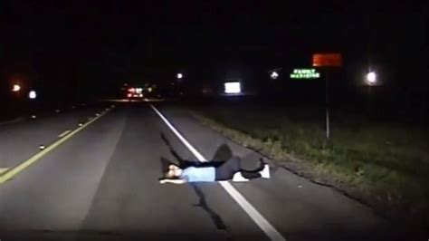 Caught On Video Woman Passed Out In Middle Of Highway Reportedly