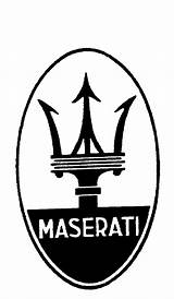 Logo Maserati Coloring Template sketch template