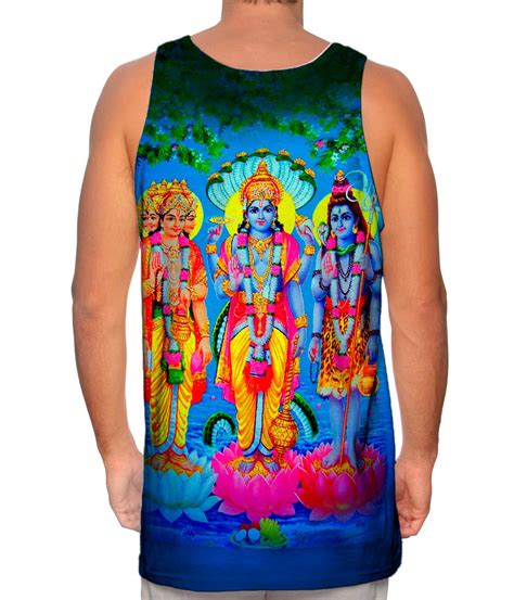yizzam indian art hindu gods and goddesses new men tank top tee