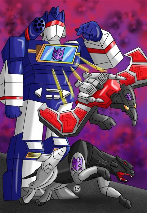 Soundwave And The Cassettes By Kartoon12 On Deviantart