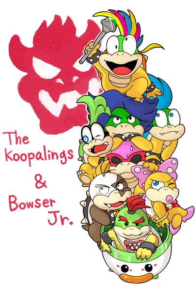 Koopalings And Bowser Jr By Hoshikagami On Deviantart
