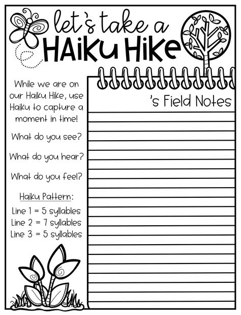 writing haiku poems worksheets   gambrco