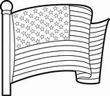 Coloring Patriotic Pages Usa Getcolorings Flag sketch template
