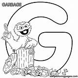 Alphabet Sesame Street Coloring Pages Letters Printable sketch template