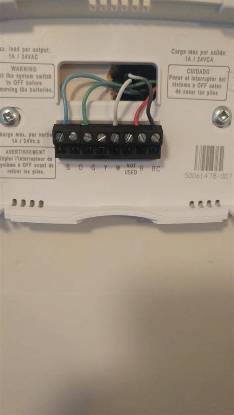 wiring  honeywell thermostat   wires