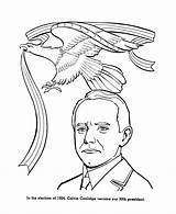 Coolidge Calvin Coloring Presidents Printables Usa Go Pages Print Next Back sketch template