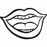 Mouth Talk Colouring Surfnetkids Expressions sketch template