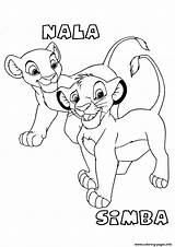 Simba Lion Coloring King Kids Pages Printable sketch template