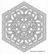 Coloring Pages Mandala Sacred Geometric Geometry Print Hard Celtic Snowflake Labyrinth Printable Imgur Color Cross Patterns Meditations Pattern Geometri Azcoloring sketch template
