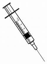 Syringe Needle sketch template