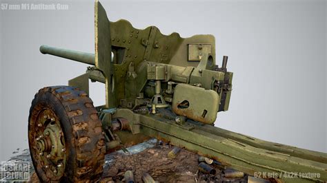 mm anti tank gun polycount