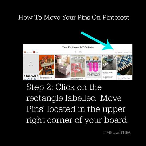 how to move your pins on pinterest ~ time with thea