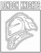 Knights sketch template