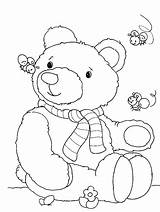 Bear Coloring Teddy Pages Picnic Printable Kids Color Print Getcolorings sketch template