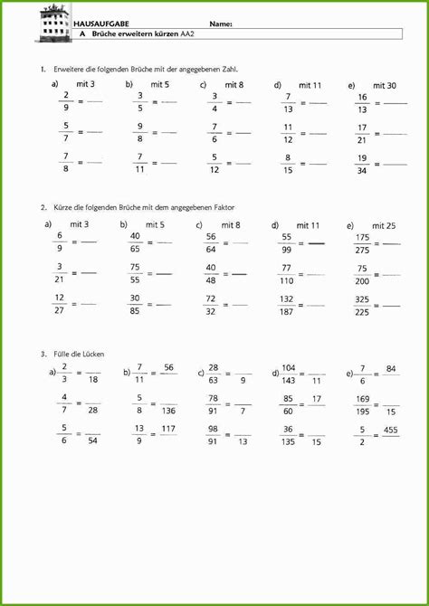 arbeitsblaetter mathe klasse  bruchrechnen wunderbar