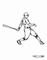Baseball Bat Printcolorfun sketch template
