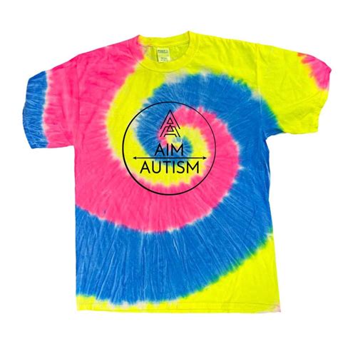 Aim Autism Neon Tie Dye Uni Sex