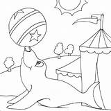 Circus Ballora Baby Template Coloring Pages Choose Board Seal sketch template