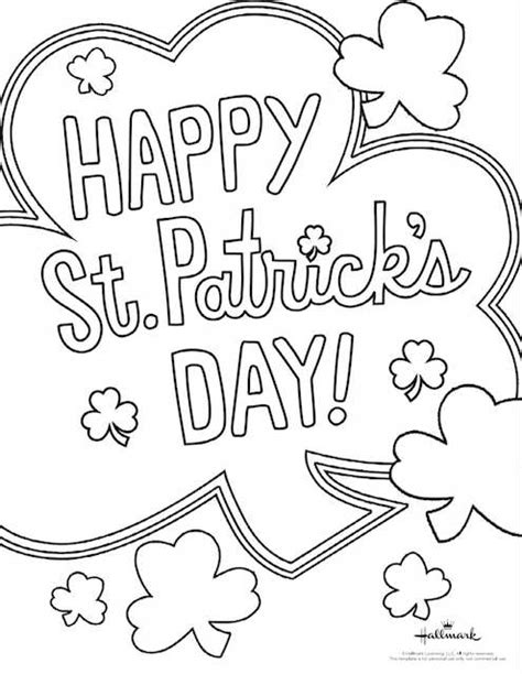 fun st patricks day colouring pages  themed printables