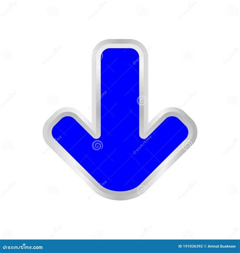 blue arrow pointing  isolated  white background clip art blue