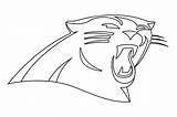 Panthers Carolina Logo Panther Clipart Coloring Outline Svg Pages Stencil Vector Transparent Drawing Logos Print Webstockreview Search Kids Getdrawings  sketch template