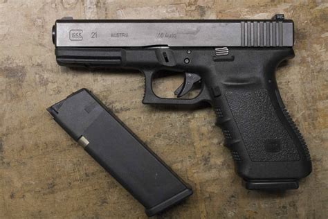 Glock Model 21 45 Acp Police Trades With 2 Magazines Gen 3