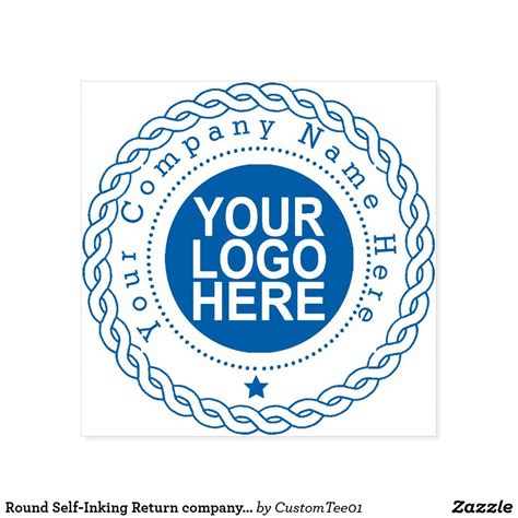 inking return company stamp  logo zazzle business
