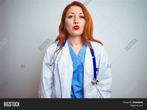 Young Redhead Doctor Image And Photo Free Trial Bigstock