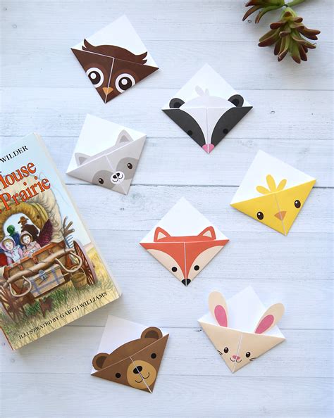 easy origami bookmark origami bookmark bookmarks diy woodland fold