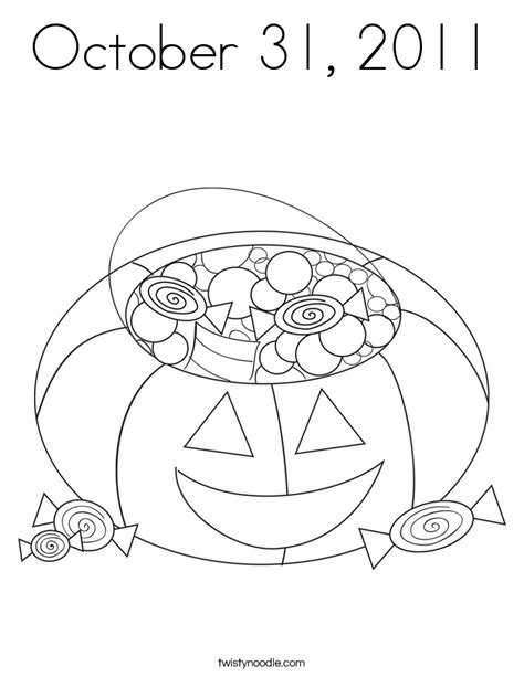 october   coloring page twisty noodle