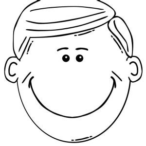 face colouring pages clipart