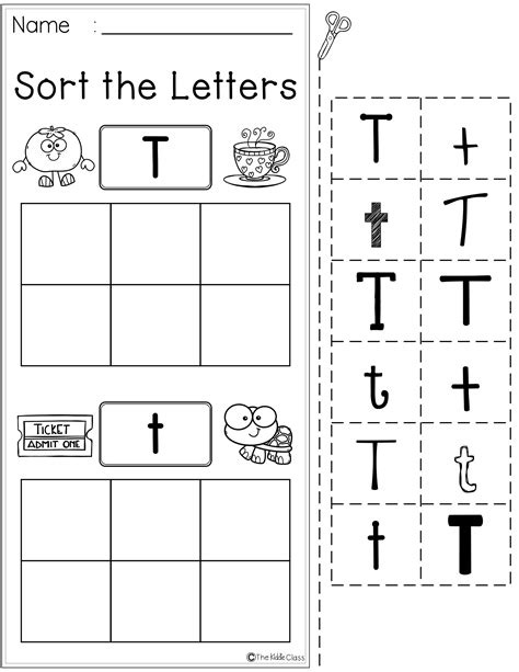 letter  worksheets kindergarten