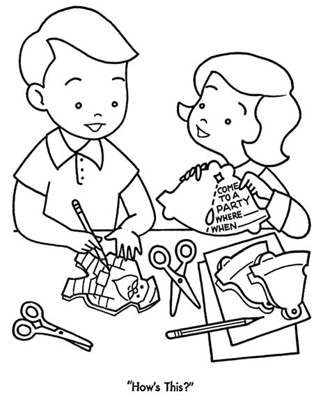 party coloring pages coloring home